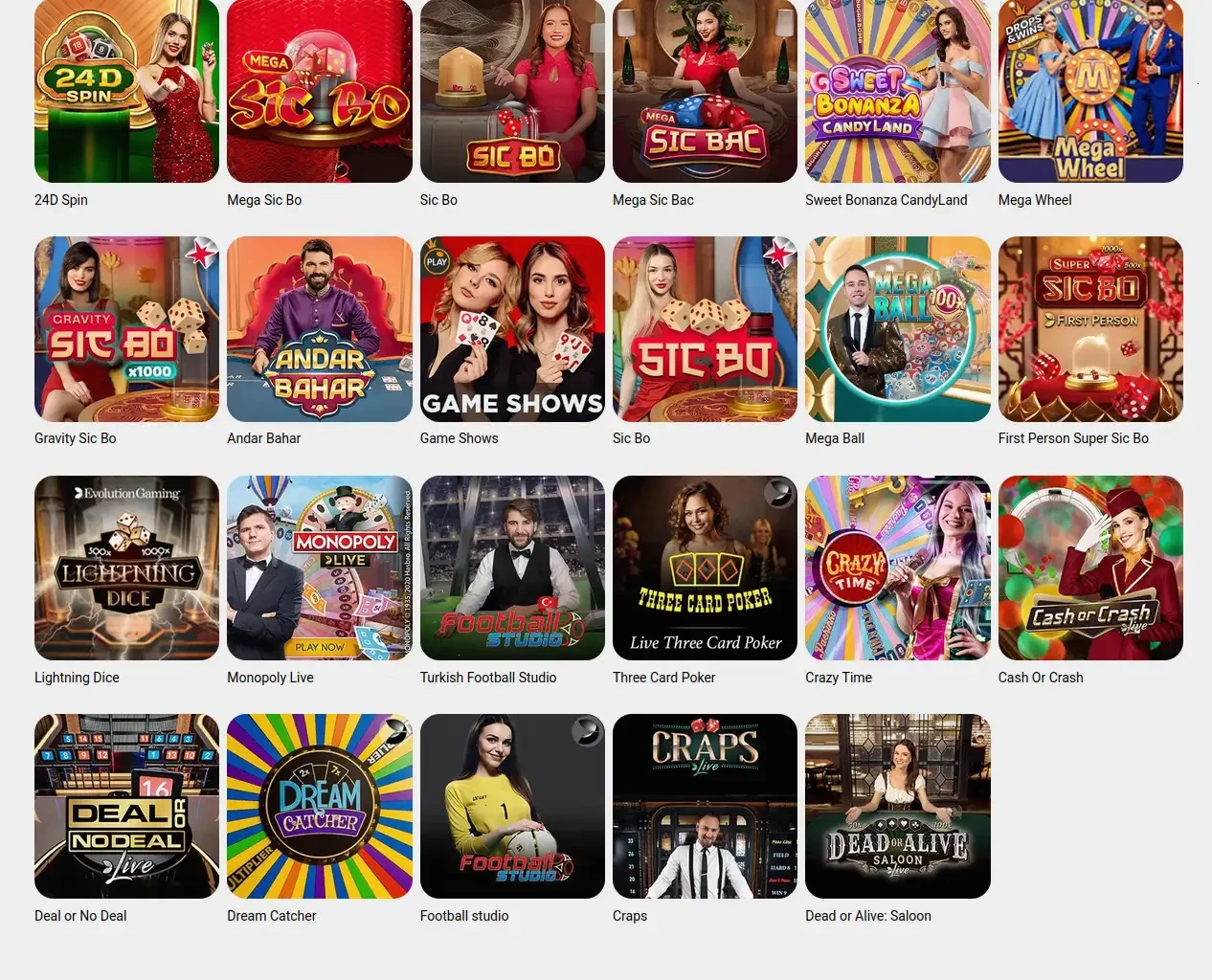Goldenpanda Online Casino Spielübersicht
